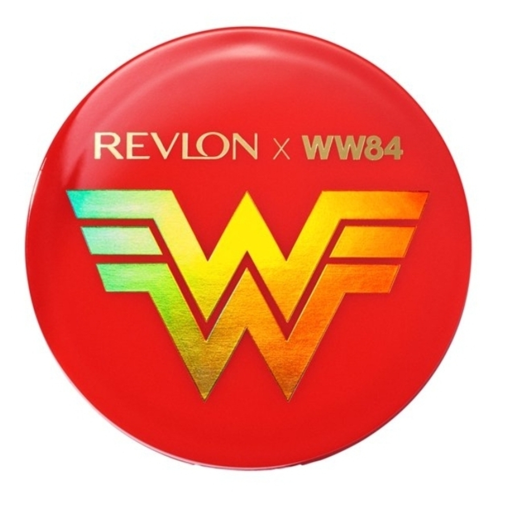 Revlon Red Compact Mirror with Holographic Logo NEW
